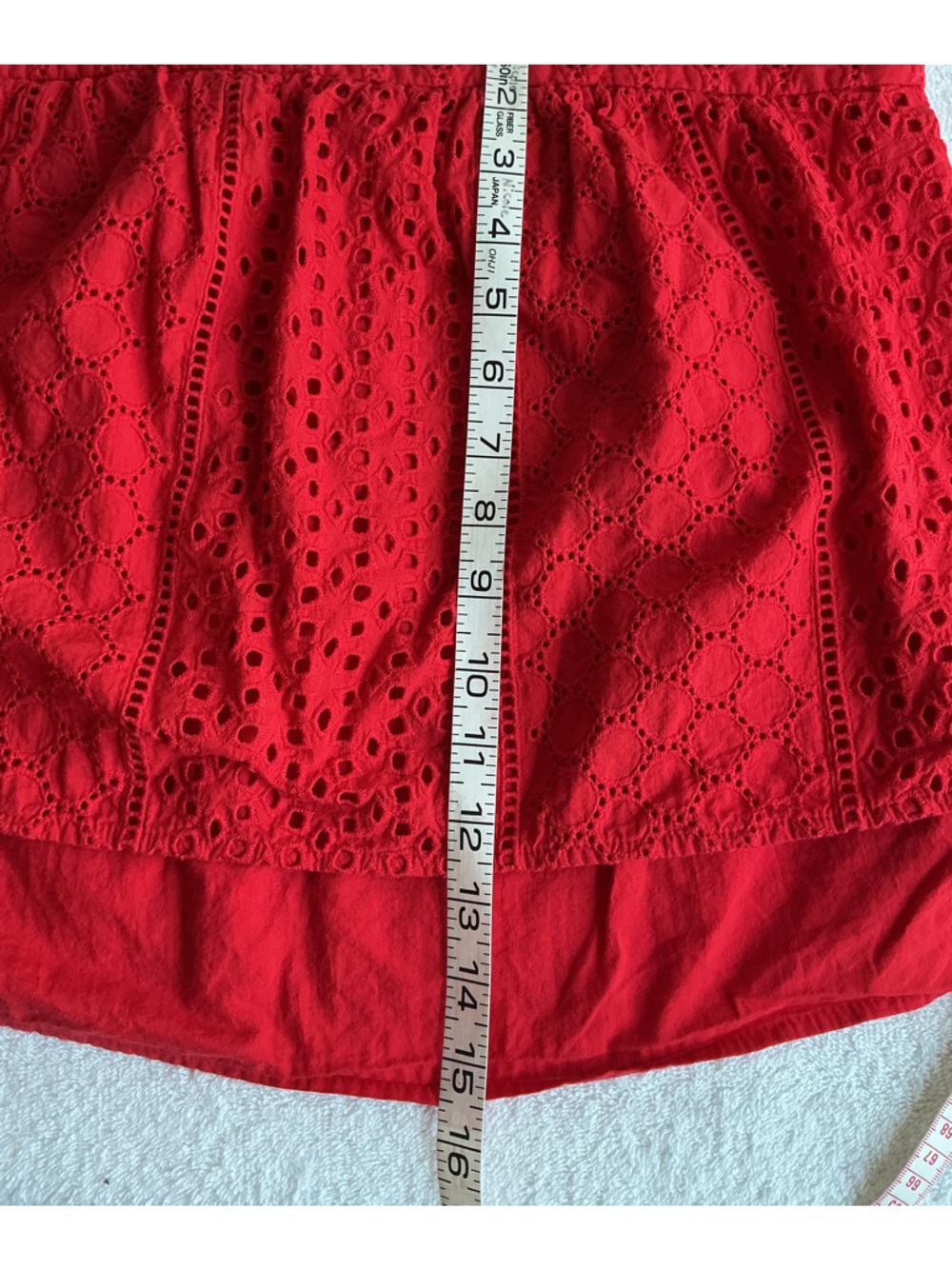 RACHEL Rachel Roy Red Eyelet Tie-Strap top - Picture 6 of 10